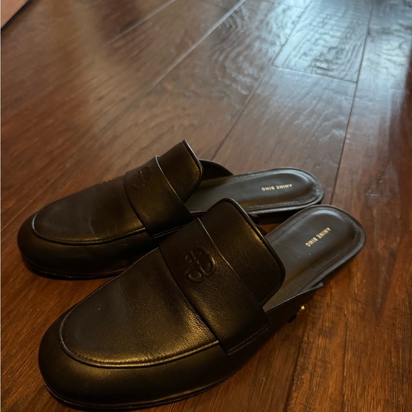 Women’s Black Leather Loafers - Anine Bing - Picture 3 of 5